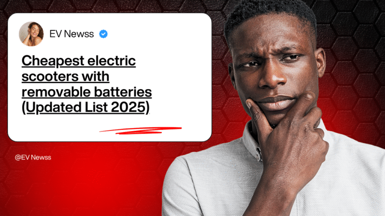 Cheapest electric scooters with removable batteries (Updated List 2025)